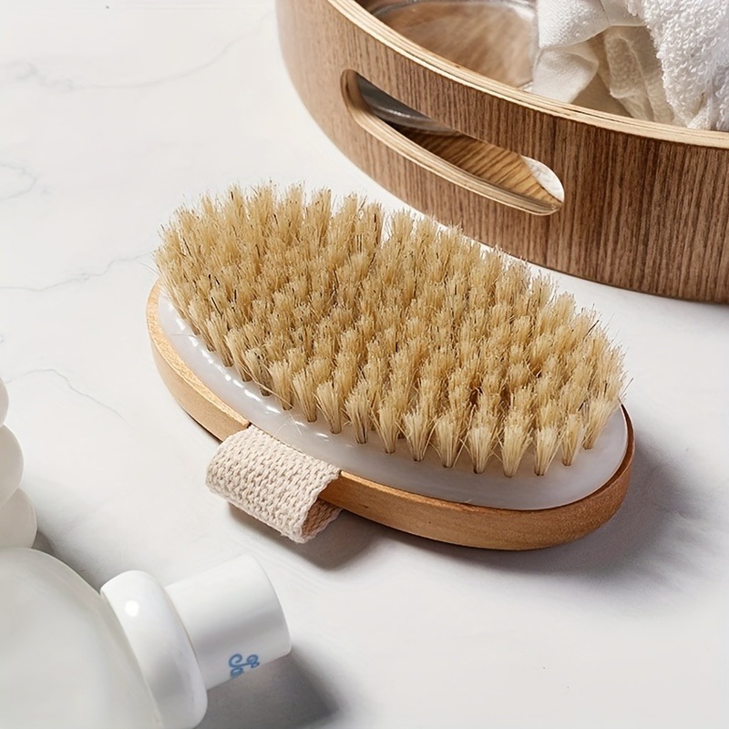 Dry Brush Body - Natural Bristle Body SPA Brush for