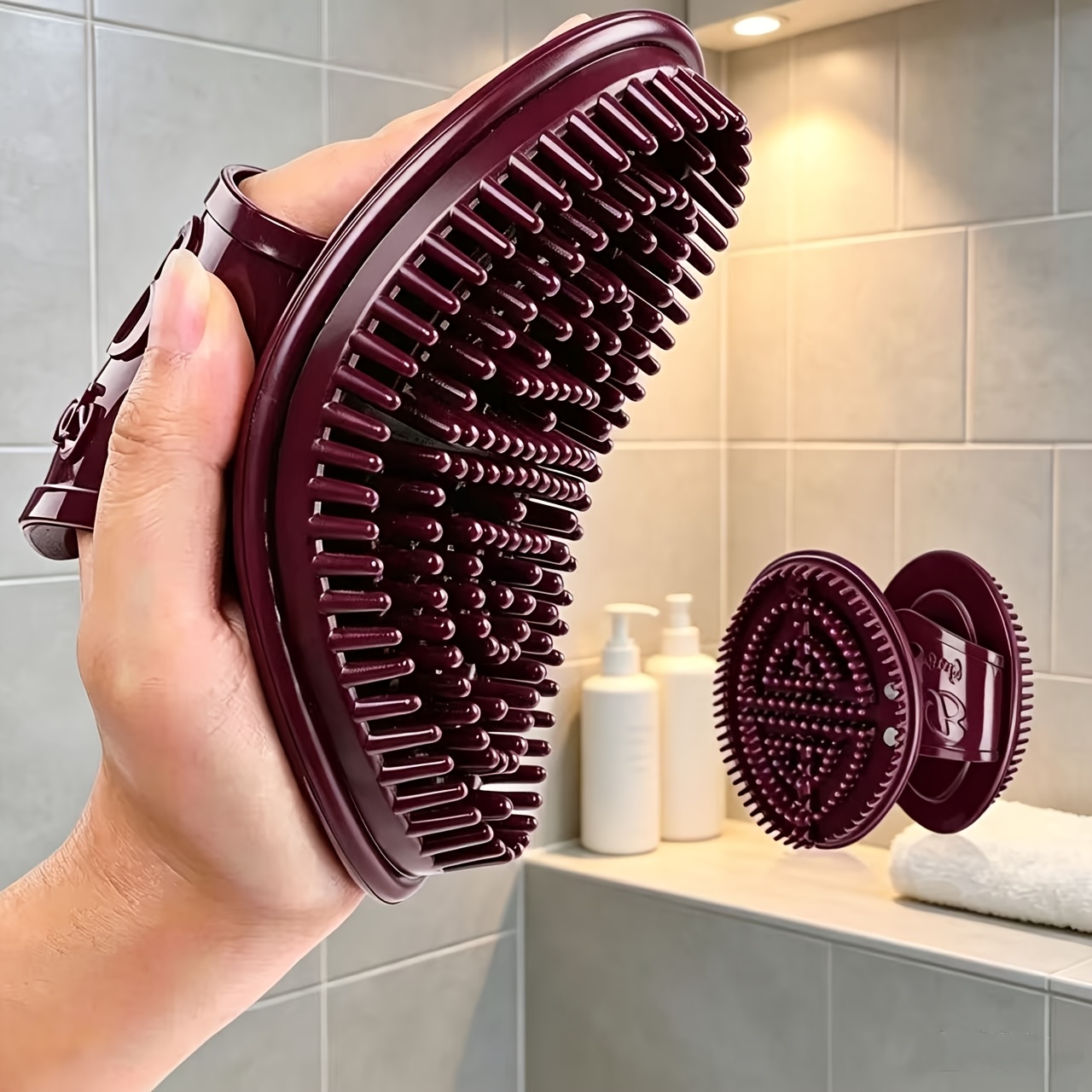 1 Set  Massage Brush Set - Mer - Dry Brush Body ulasan dan harga