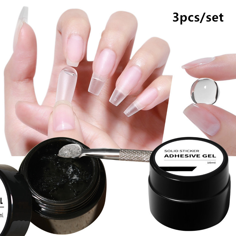3pcs/set Solid Nail Tips Gel S - Waxing Kit Home ulasan dan harga
