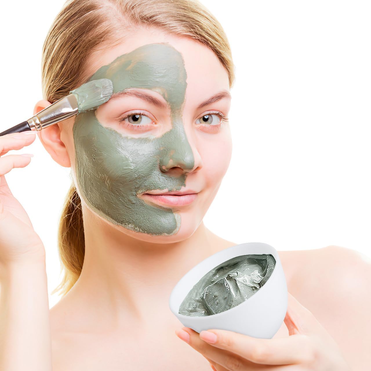 3pcs/set Silicone Bowls White  - Face Mask Silicone ulasan dan harga