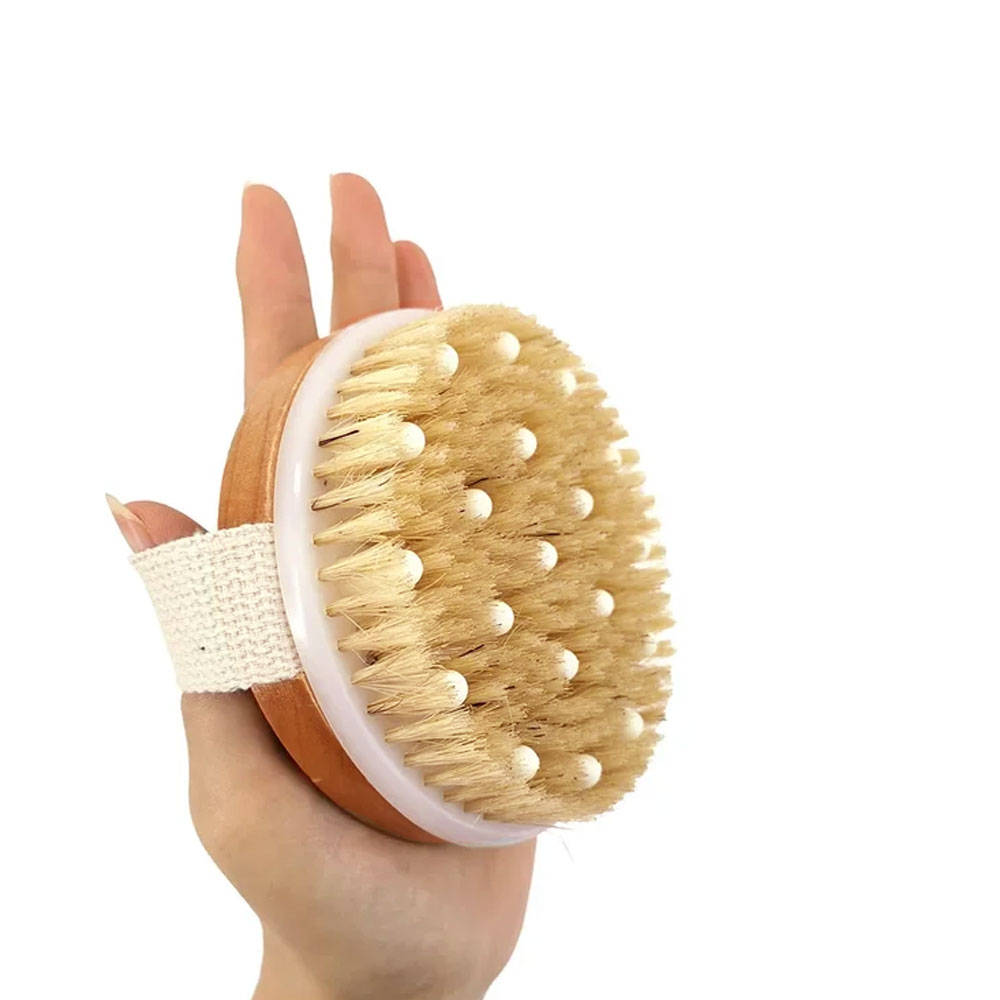 2 In 1 Dry Skin Body Brush Nat - Dry Brush Body ulasan dan harga