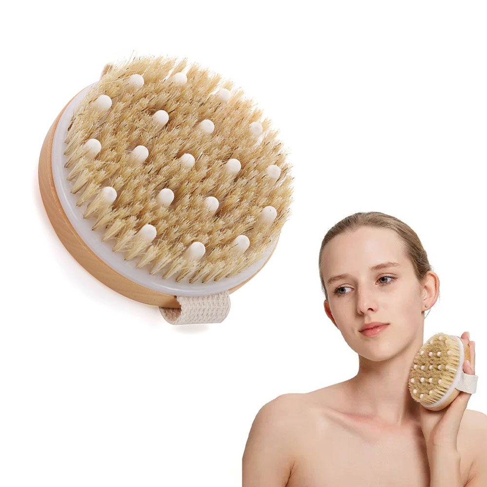 2 In 1 Dry Skin Body Brush Nat - Dry Brush Body ulasan dan harga