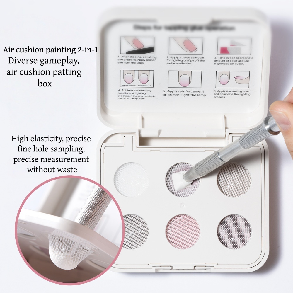 New 6 Color Cushion Nail Art S - Waxing Kit Home ulasan dan harga