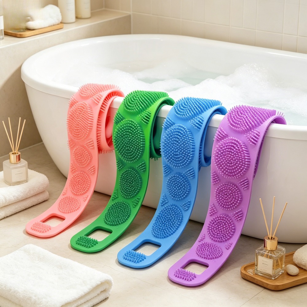 Soft Silicone Back Shower Brus - Dry Brush Body ulasan dan harga