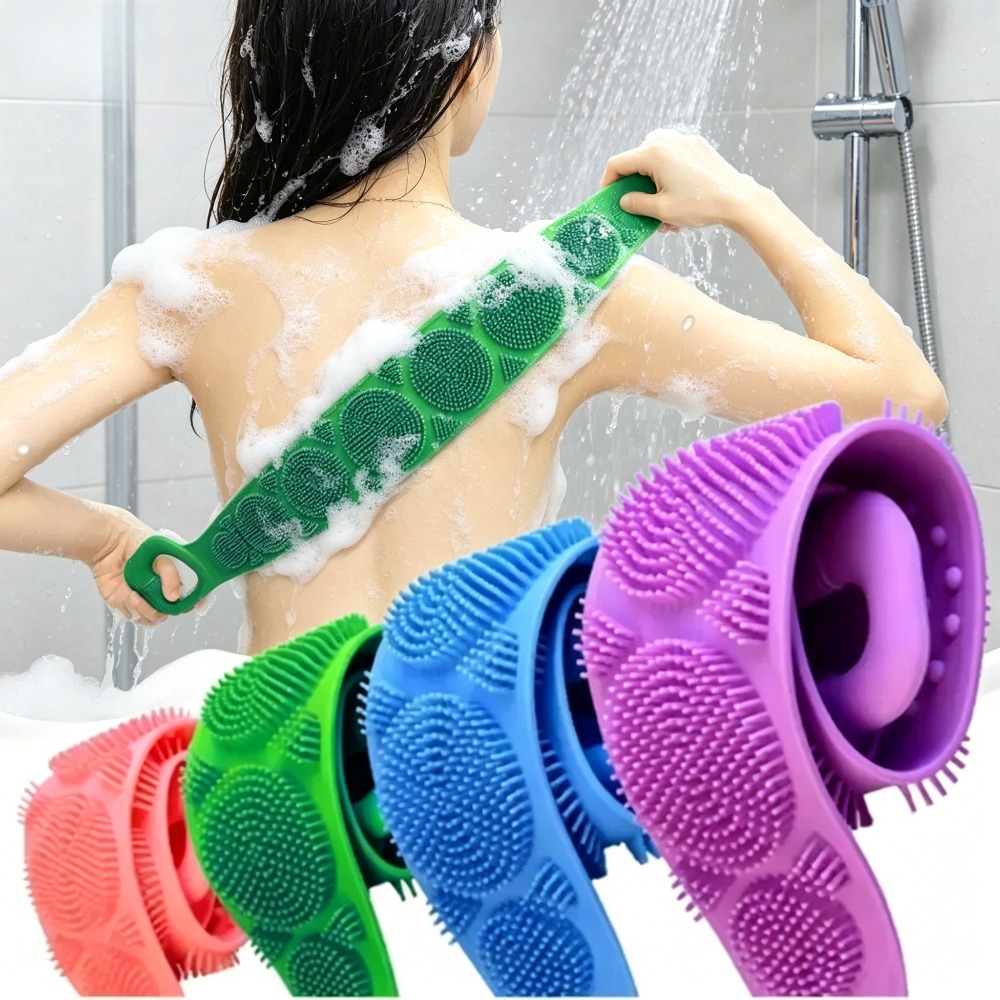 Soft Silicone Back Shower Brus - Dry Brush Body ulasan dan harga