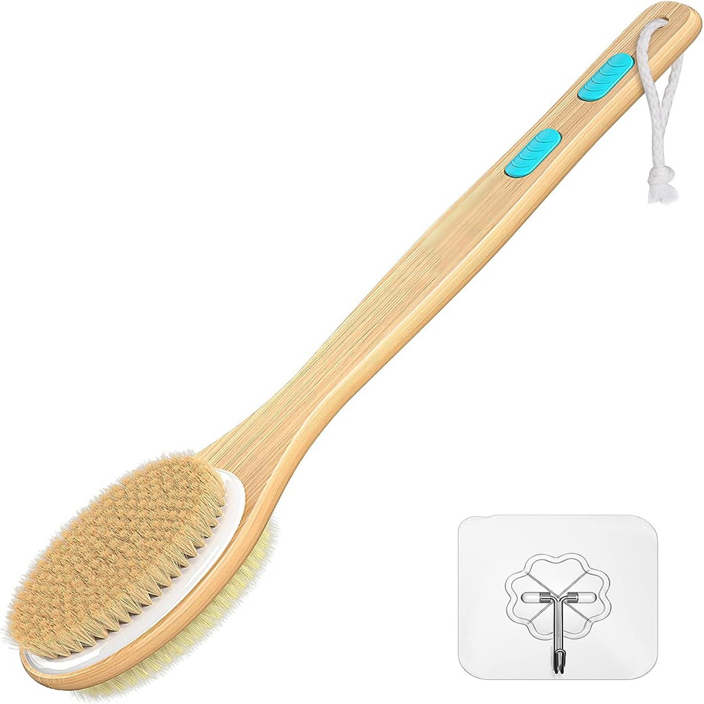 Back Scrubber for Shower, Long - Dry Brush Body ulasan dan harga