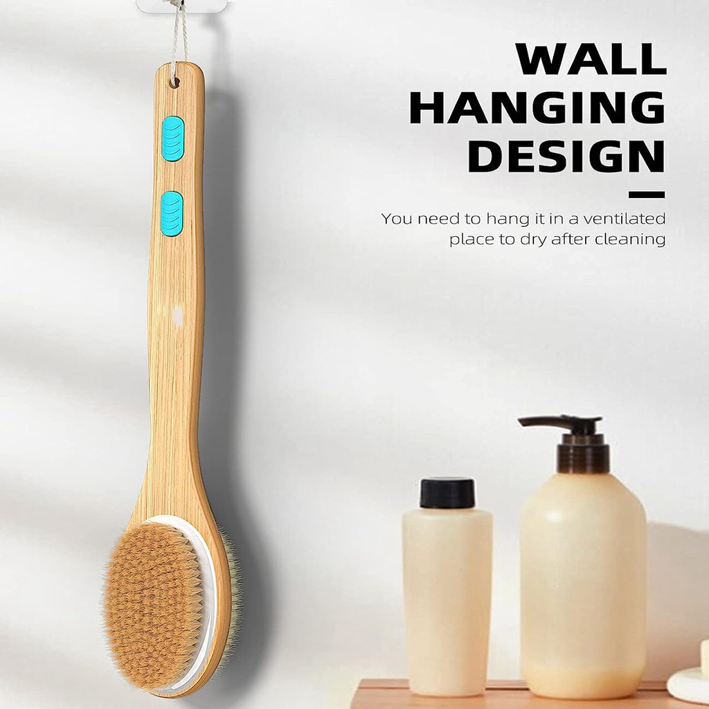 Back Scrubber for Shower, Long - Dry Brush Body ulasan dan harga