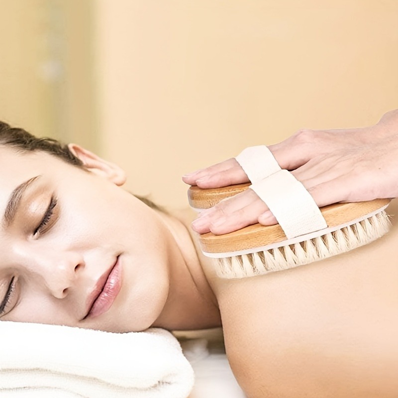 Natural Bristle Body SPA Brush - Dry Brush Body ulasan dan harga