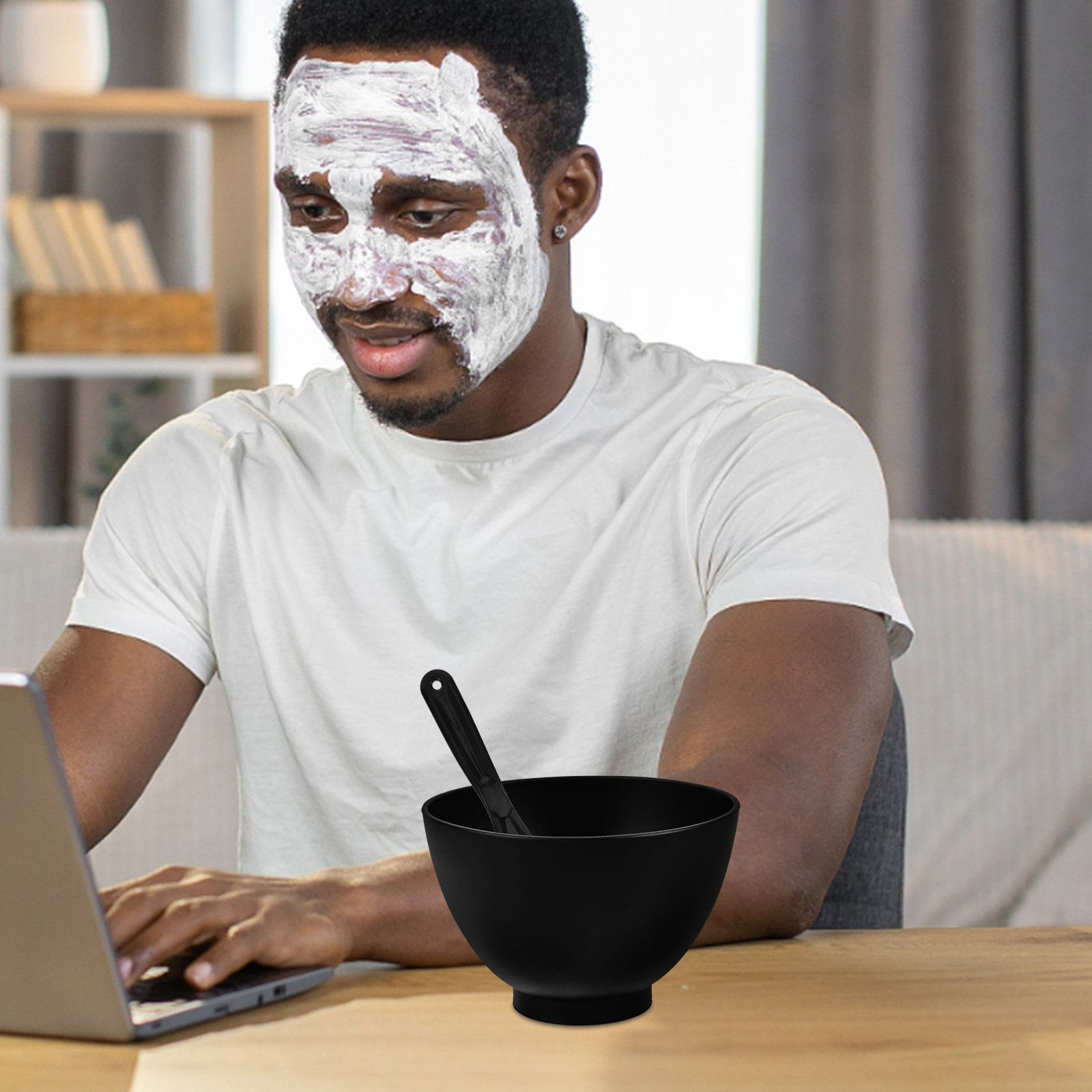 1Set Silicone Face Mask Mixing - Face Mask Silicone ulasan dan harga