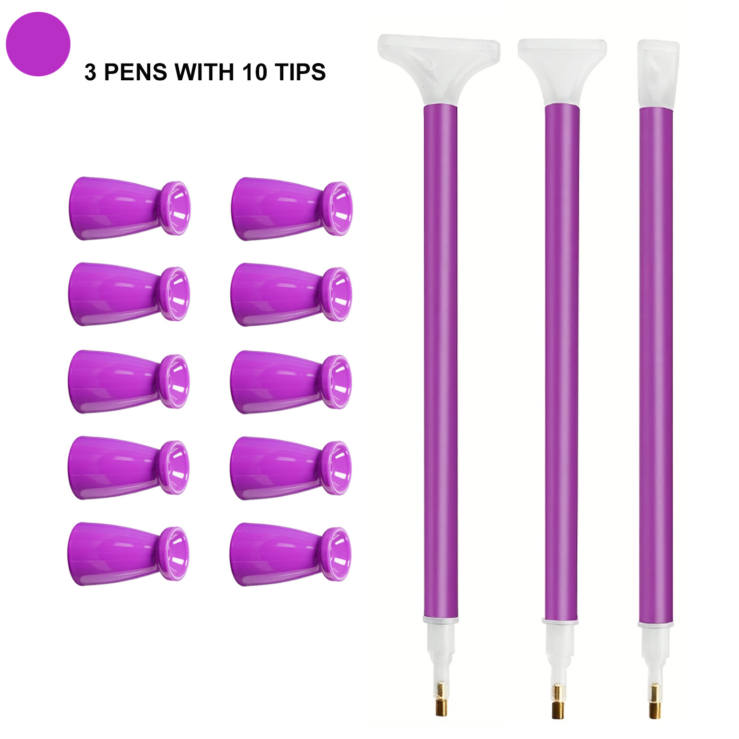 10 Silicone Tips & 3 Pens Diam - Waxing Kit Home ulasan dan harga