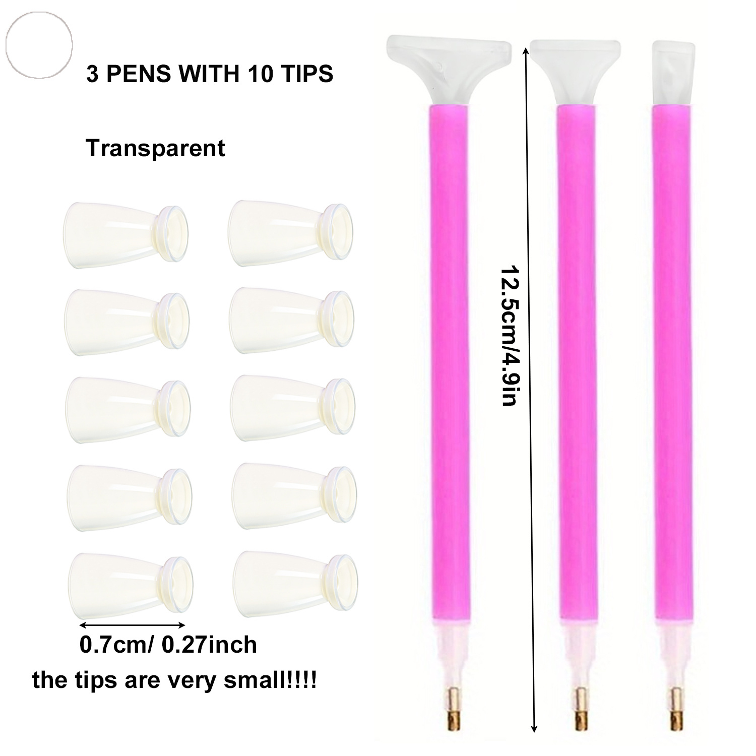 10 Silicone Tips & 3 Pens Diam - Waxing Kit Home ulasan dan harga