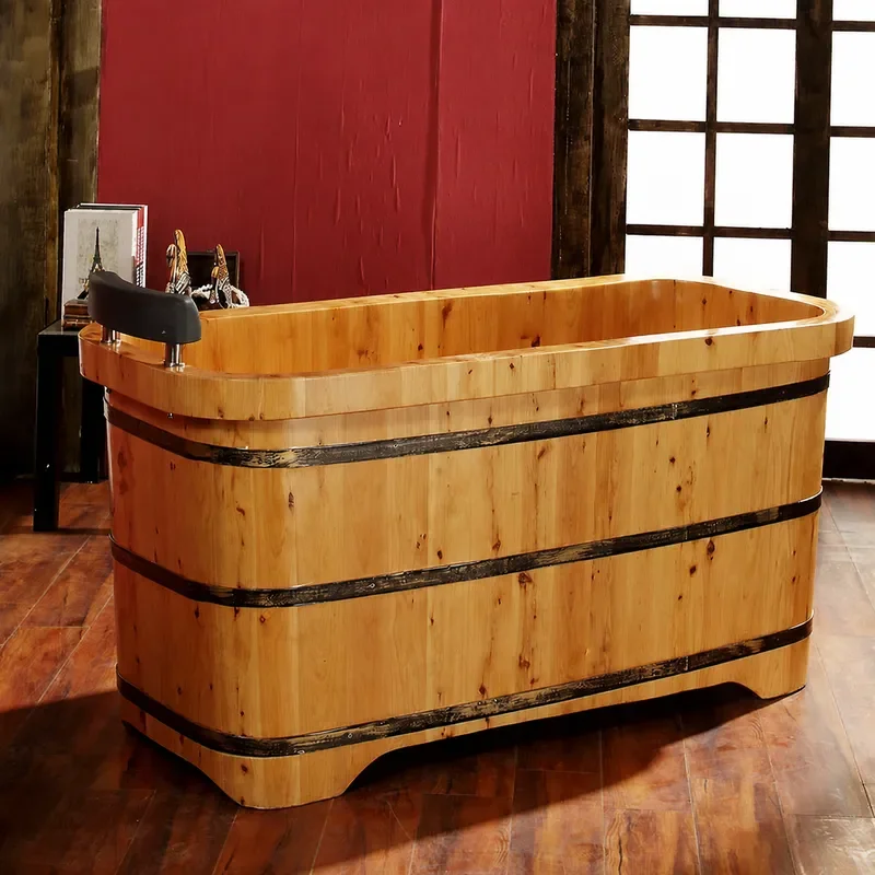 Sichuan Cedar Wood Bathtub for - Spa Wellness Health ulasan dan harga
