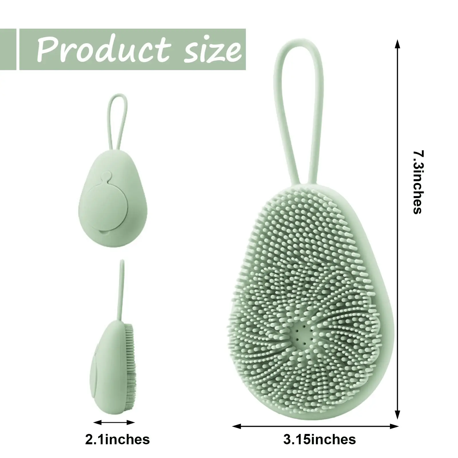 1pc Silicone Body Scrubber Exf - Dry Brush Body ulasan dan harga