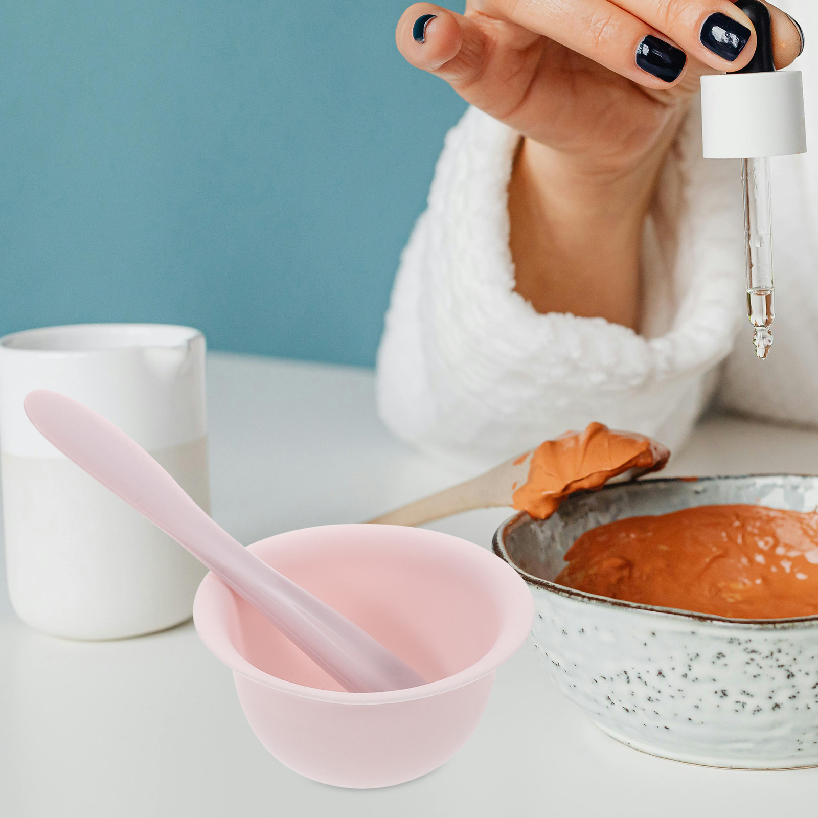 1Set Silicone Face Mask Bowl a - Face Mask Silicone ulasan dan harga