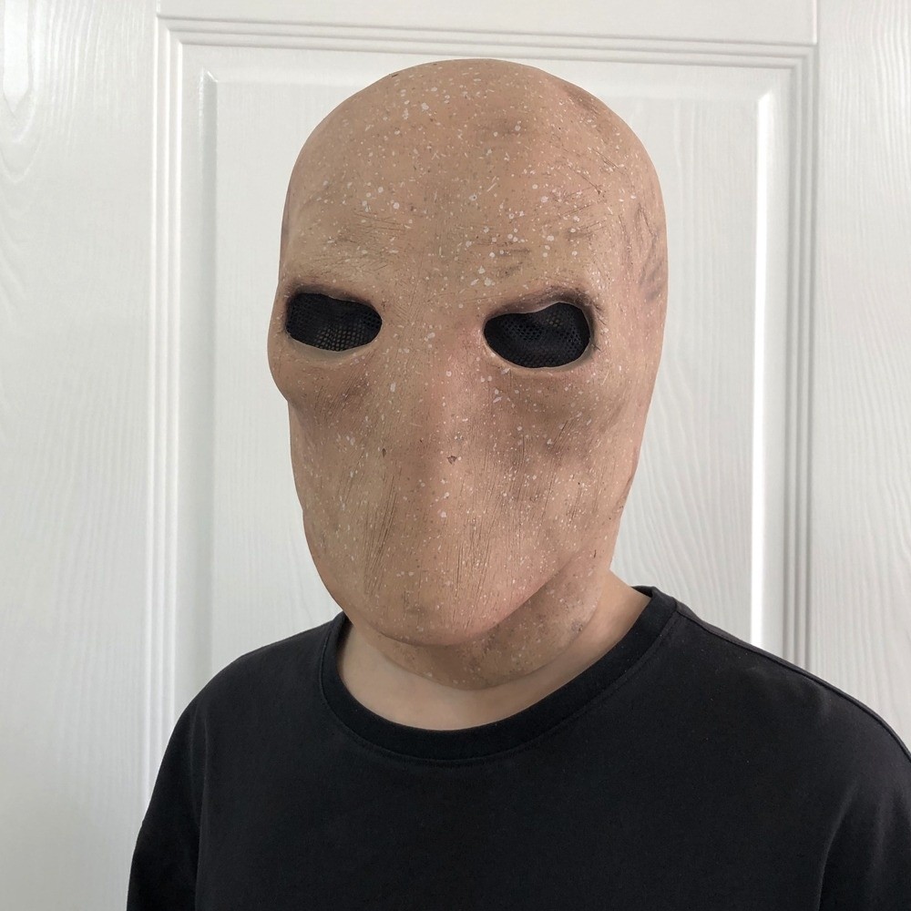 Faceless Man Halloween Slender - Face Mask Silicone ulasan dan harga