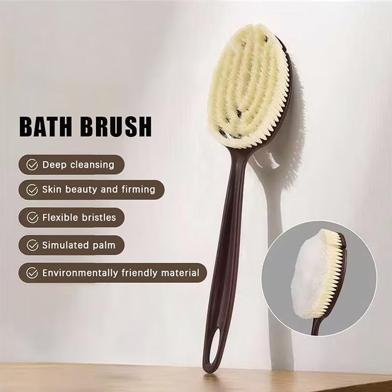 Body Massage Brush 2 In 1 Long - Dry Brush Body ulasan dan harga